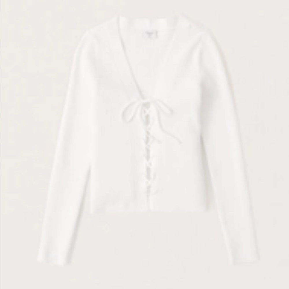 Abercrombie & Fitch Cream Ribbed Sweater